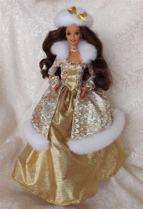 barbie holiday 1995|1995 winter fantasy barbie.